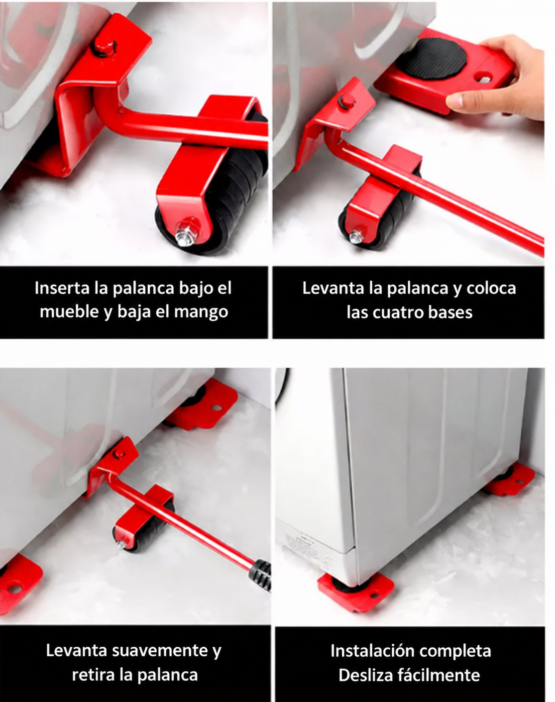 Kit Elevador de Muebles Pesados