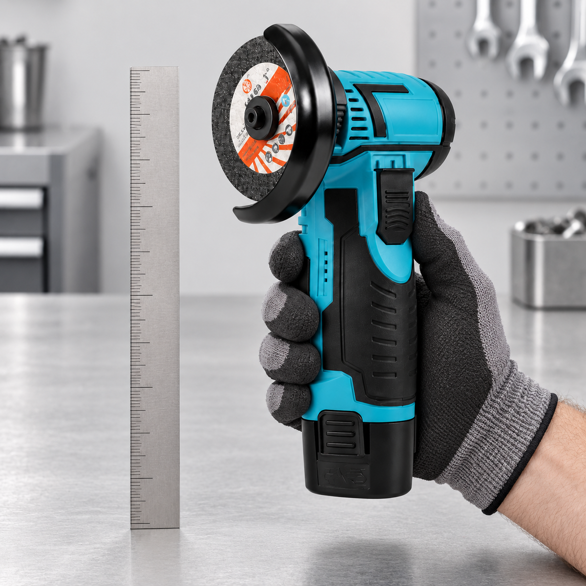 Mini Amoladora Angular Inalámbrica 12V + 2 Baterías